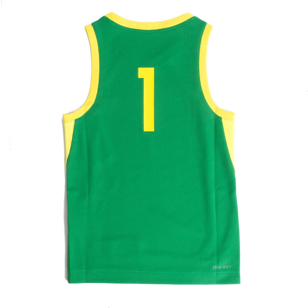 Ducks Spirit, Nike, Green, Jerseys, Polyester, Kids, Youth, Basketball, Replica, #1, 788522